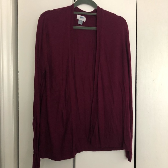 Old Navy Sweaters - Maroon Old Navy Cardigan 💕 LARGE